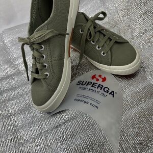 Superga Sneakers Army Green Sz 38/7.5